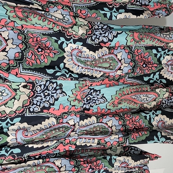 Mango paisley print long sleeve mini dress Sz 6 NWT - Picture 5 of 8